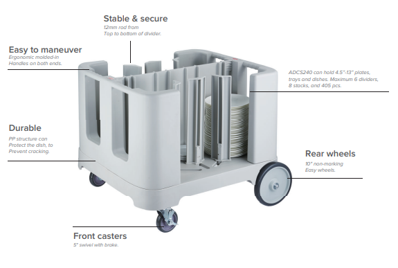 JW-ADCS240 Jiwins- Space Saver Adjustable Dish Caddy_Description 1