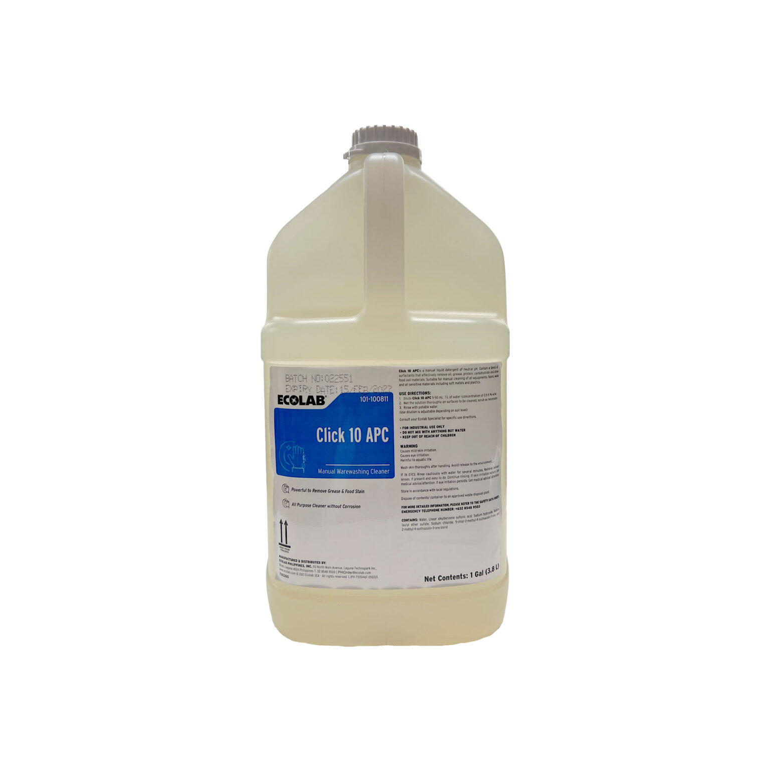 Ecolab Click10 Liquid General Cleaner 1 Gallon | HOSPECO | Hospeco