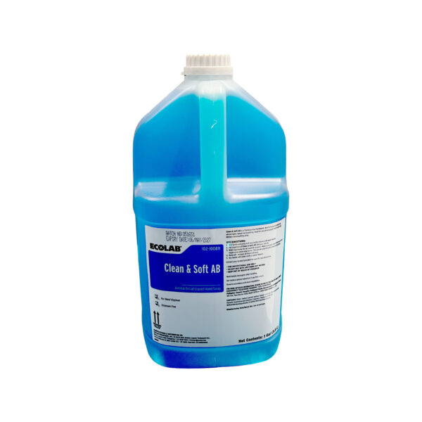 Ecolab Clean & Soft AB Liquid Hand Soap (Antibacterial) 1 Gallon ...
